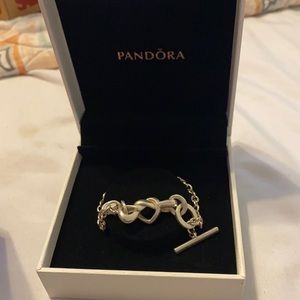 Pandora Knotted Heart T-Bar bracelet